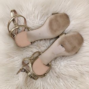 H&M Shoes - Gold heeled sandals H&M Shoes - Gold heeled sandals